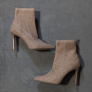 Bedazzled Sock Ankle Booties